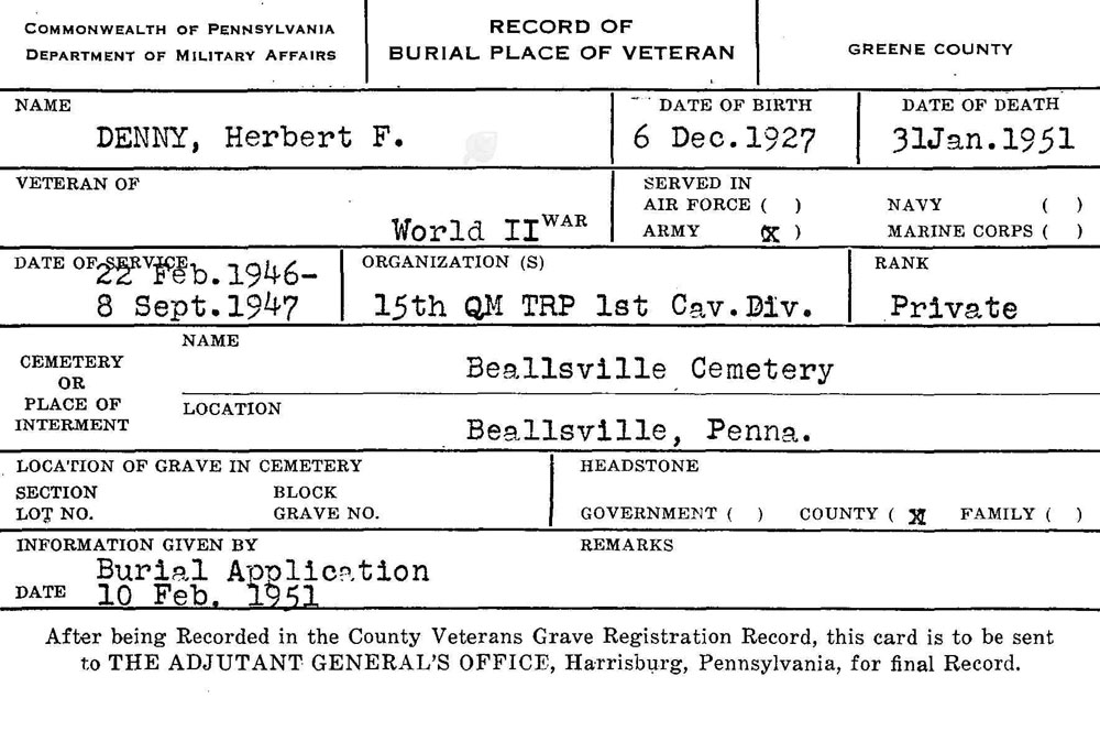 Herbert F. Denny